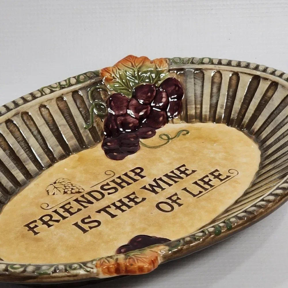 Grasslands Road Au Gratin Dish Baking‎ Serving Friendship is the Wine of Life